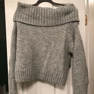 Over the shoulder sweater